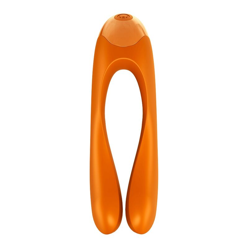 SATISFYER - VIBRATEUR À DOIGTS CANDY CANE ORANGE
