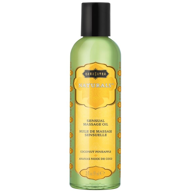 KAMASUTRA - HUILE DE MASSAGE NATURELLE NOIX DE COCO ET ANANAS 59 ML