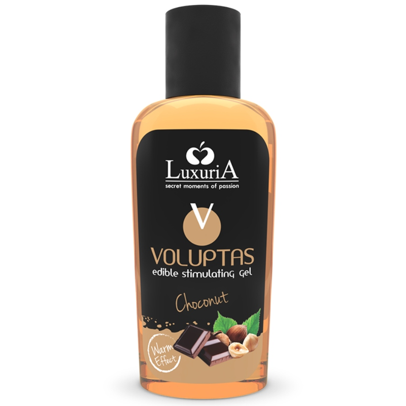 INTIMATELINE LUXURIA - GEL DE MASSAGE ALIMENTAIRE VOLUPTAS À EFFET RÉCHAUFFANT - CHOCOLAT 100 ML