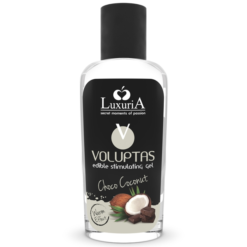 INTIMATELINE LUXURIA - GEL DE MASSAGE ALIMENTAIRE VOLUPTAS À EFFET RÉCHAUFFANT - NOIX DE COCO ET CRÈME 100 ML