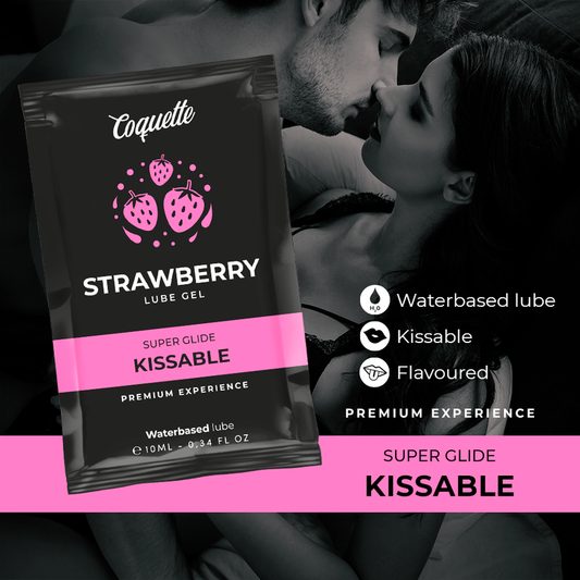 COQUETTE CHIC DESIRE - LUBRIFICANTE KISSABLE A BASE ACQUA DI FRAGOLA POCKET 10 ML