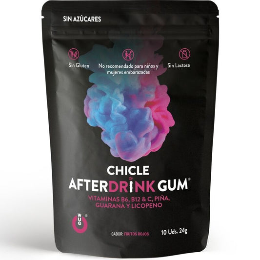 WUG GUM - APRÈS BOISSON HANGOVER 10 UNITÉS