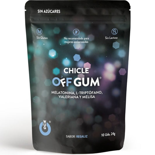 WUG GUM - OFF VALÉRIANE, TRYPTOPHANE, MÉLISE ET MÉLATONINE 10 UNITÉS
