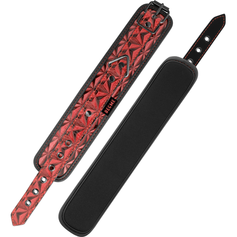 BEGME - MENOTTES PREMIUM ÉDITION ROUGE AVEC DOUBLURE NÉOPRÈNE