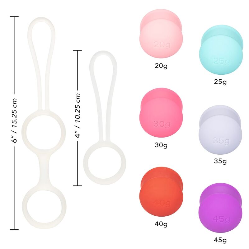 CALEXOTICS - ENSEMBLE DE BOLA KEGEL INTERCHANGEABLES SHE-OLOGY