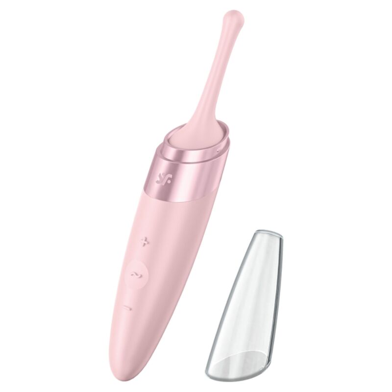 SATISFYER - VIBRATEUR À POINTE DE CLIT ROSE TWIRLING DELIGHT