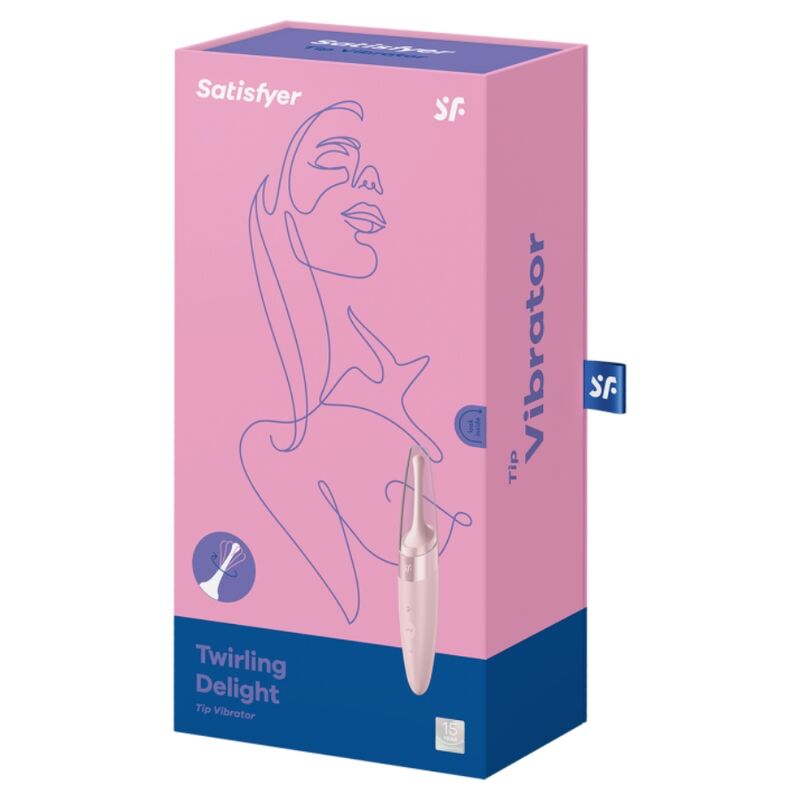 SATISFYER - VIBRATEUR À POINTE DE CLIT ROSE TWIRLING DELIGHT