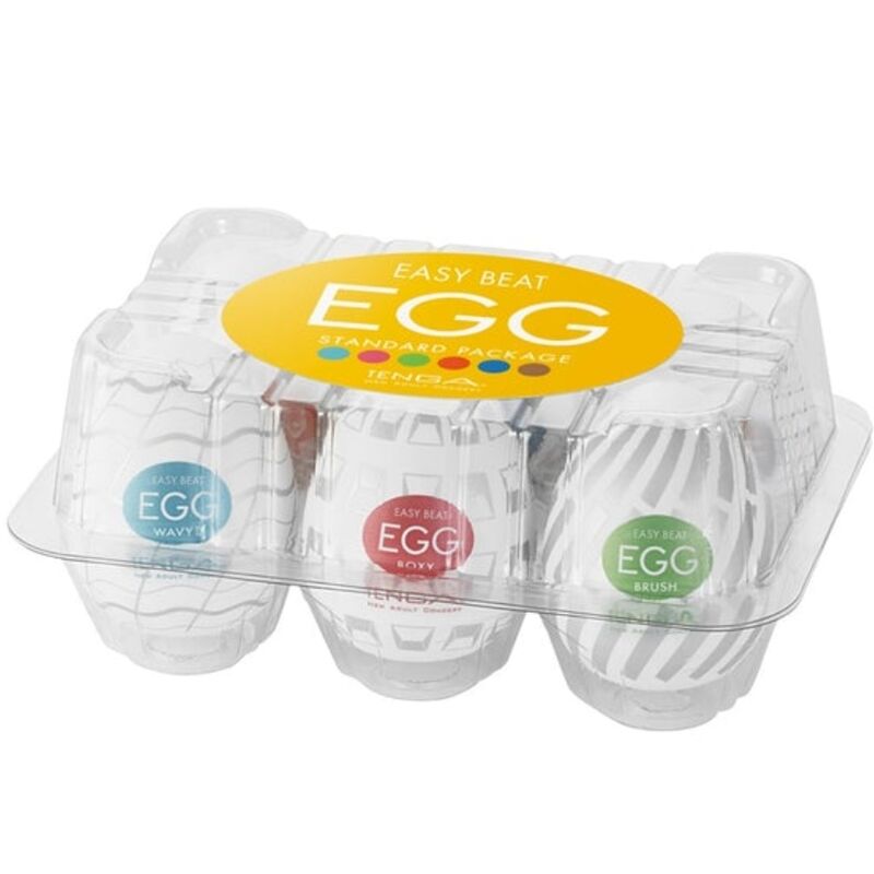 TENGA - OEUF MASTURBATEUR EASY BEAT PACK 6 UNITÉS