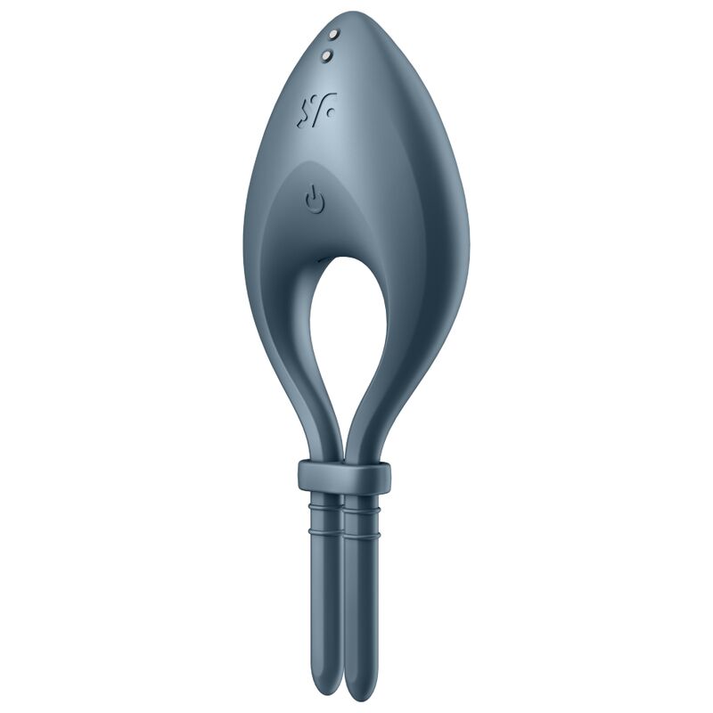 SATISFYER - APPLICATION VIBRATEUR À ANNEAU GRIS BULLSEYE