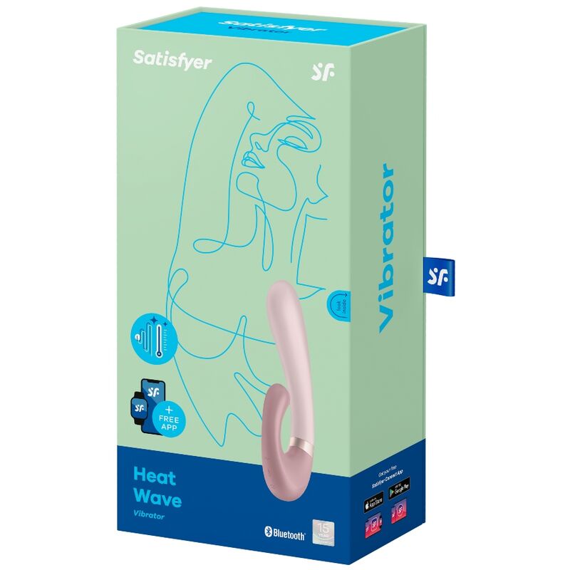 SATISFYER - APPLICATION VIBRATEUR À VAGUE DE CHALEUR ROSE
