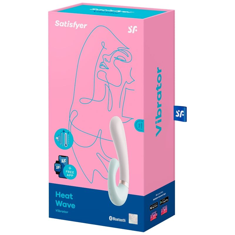 SATISFYER - APPLICATION VIBRATEUR À VAGUE DE CHALEUR ROSE