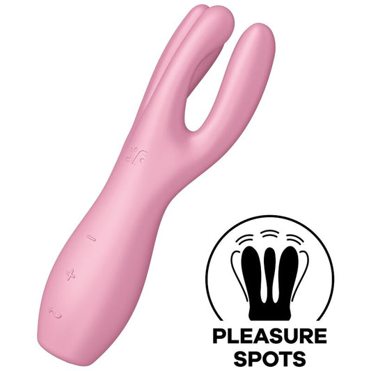 SATISFYER - TRIO 3 VIBRATEUR ROSE