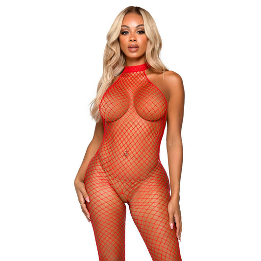 LEG AVENUE - BODYSTOCKING LE FRIVOLE - COL RACER TAILLE UNIQUE - NOIR