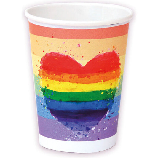 PRIDE - SET 8 VERRES AVEC DRAPEAU LGBT