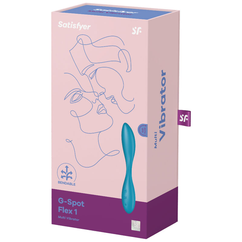 SATISFYER - MULTI VIBRATEUR G-SPOT FLEX 1 BLEU
