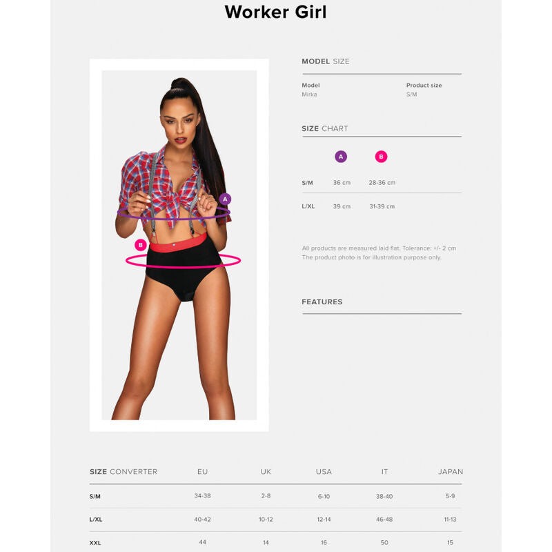 OBSESSIF - COSTUME D'OUVRIÈRE SEXY S/M
