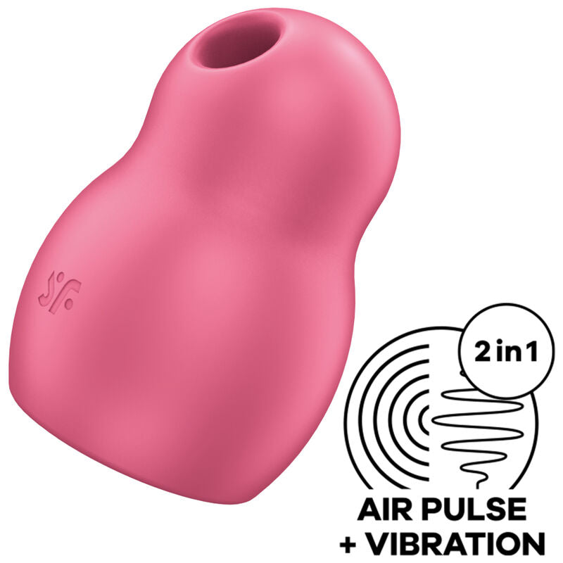 SATISFYER - PRO TO GO 1 DOUBLE STIMULATEUR ET VIBRATEUR ROUGE
