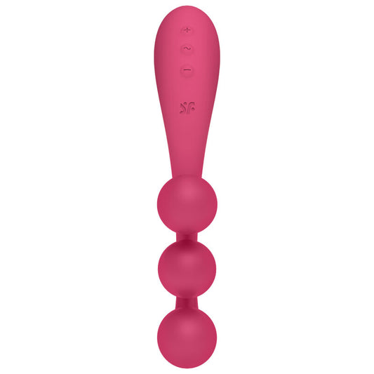 SATISFYER - MULTI VIBRATEUR TRI BALL 1 ROUGE