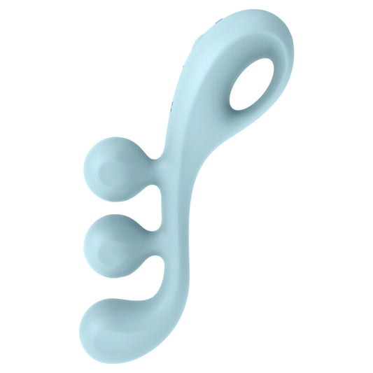 SATISFYER - MULTI VIBRATEUR TRI BALL 2 BLEU