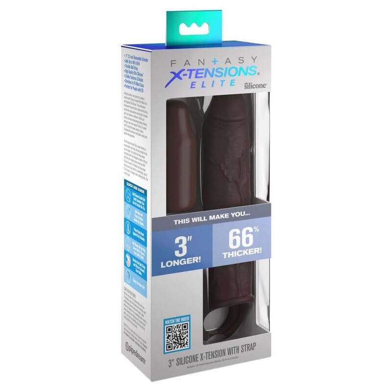 FANTASY X- TENSIONS - EXTENSION PIPEDREAMS AVEC SANGLE 17,78 CM MARRON