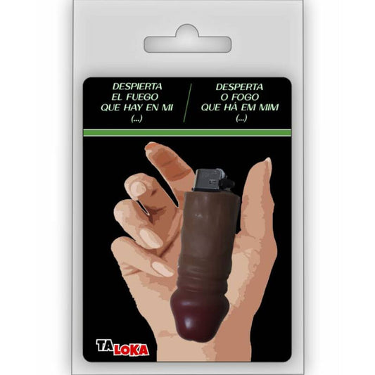 TALOKA - BRIQUET FANTASTIQUE EN FORME DE PÉNIS COULEUR NOIRE 100% RECHARGEABLE