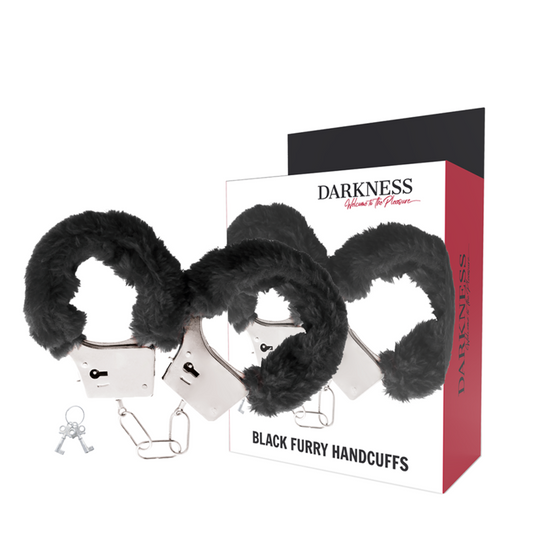 DARKNESS - MENOTTES EN MÉTAL ENDUIT NOIR