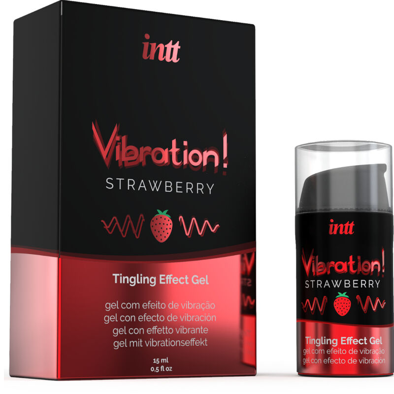 INTT - PUISSANT GEL VIBRANT STIMULANT LIQUIDE INTIME FRAISE 15 ML