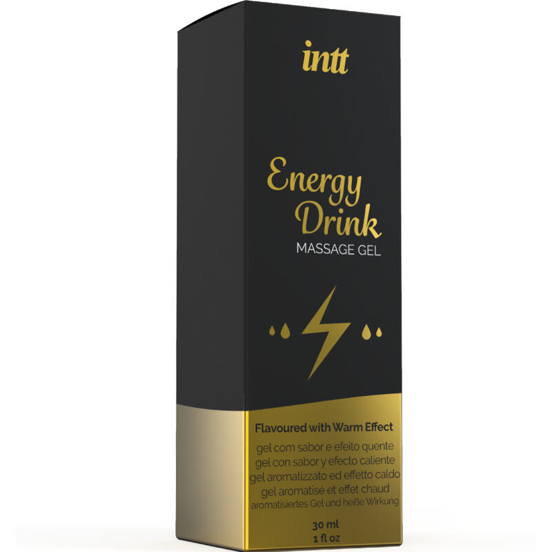 INTT MASSAGE & ORAL SEX - GEL DE MASSAGE AVEC BOISSON ÉNERGÉTIQUE ARÔMÉE ET EFFET RÉCHAUFFANT
