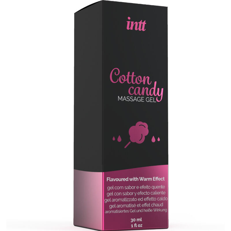 INTT MASSAGE & ORAL SEX - GEL DE MASSAGE SAVEUR BARBE À PAPE AVEC EFFET RÉCHAUFFANT