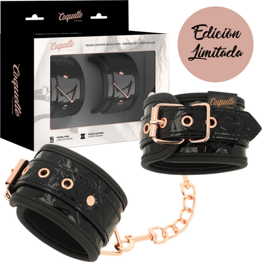 COQUETTE CHIC DESIRE - MENOTTES ÉDITION NOIRE AVEC DOUBLURE NÉOPRÈNE