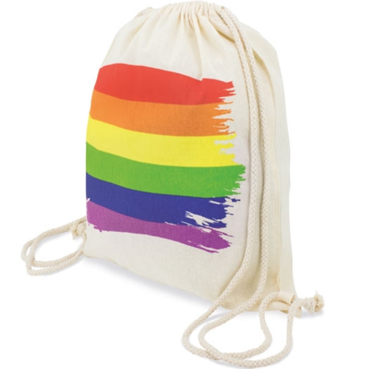 PRIDE - SAC À DOS AVEC DRAPEAU LGBT EN COTON