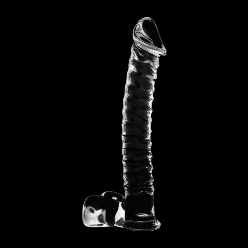 SÉRIE NEBULA PAR IBIZA - MODÈLE 23 GODE EN VERRE BOROSILICATE TRANSPARENT 21,5 CM -OU- 4 CM
