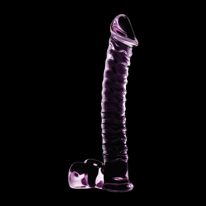 SÉRIE NEBULA PAR IBIZA - MODÈLE 23 GODE EN VERRE BOROSILICATE TRANSPARENT 21,5 CM -OU- 4 CM