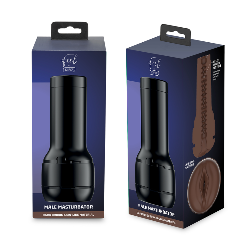 KIIROO - STIMULATEUR MASTURBATEUR FEEL STROKER - BRUN FONCÉ