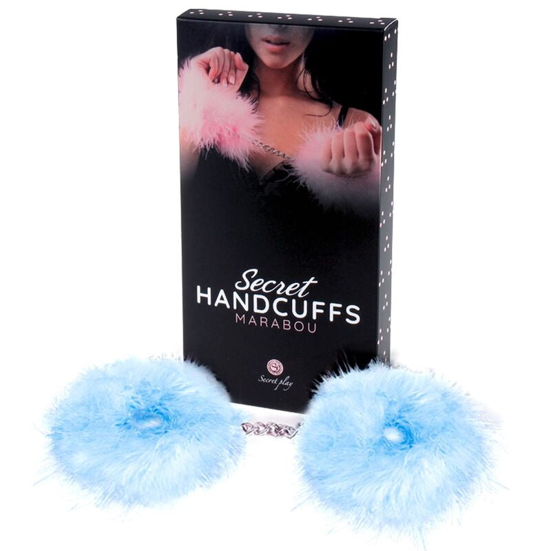 SECRETPLAY - MENOTTES MARABOU BLEU CLAIR