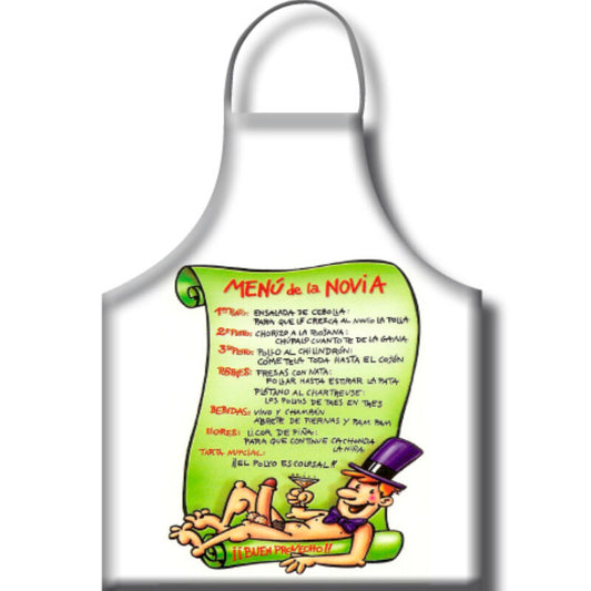 DIABLO PICANTE - TABLIER DE PETITE AMIE MENU TEXTE EN ESPAGNOL