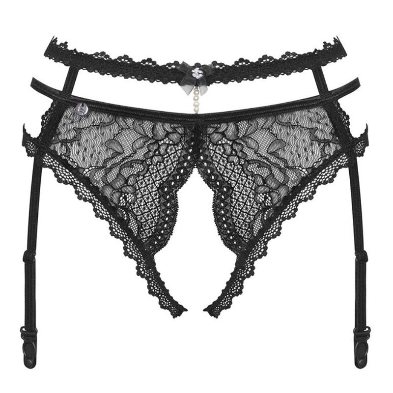 OBSESSIVE - PORTE-Jarretelles PERLOVE NOIR XS/S