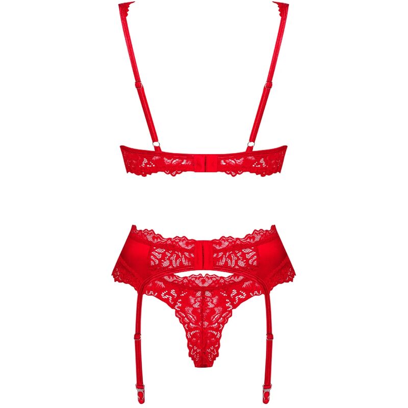 OBSESSIVE - ENSEMBLE AMOR CHERRIS 3 PIÈCES S/M