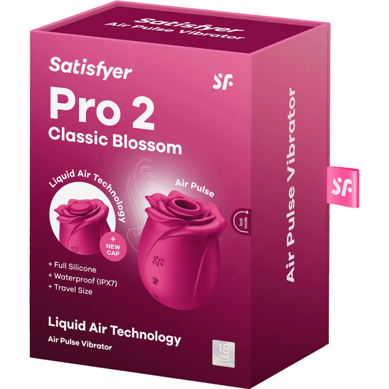 SATISFYER - VIBRATEUR AIR PULSE PRO 2 FLEUR CLASSIQUE
