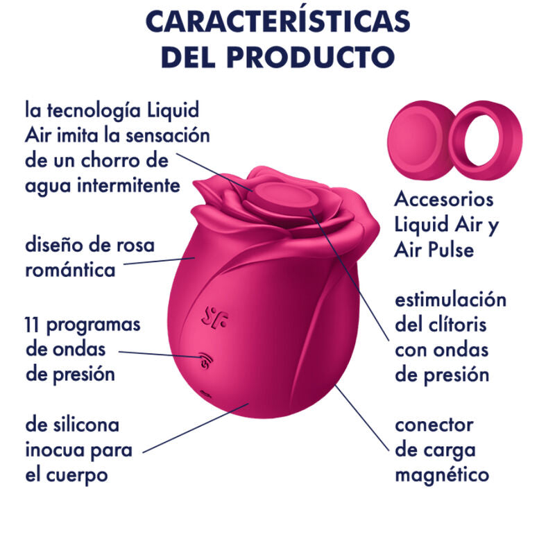 SATISFYER - VIBRATEUR AIR PULSE PRO 2 FLEUR CLASSIQUE