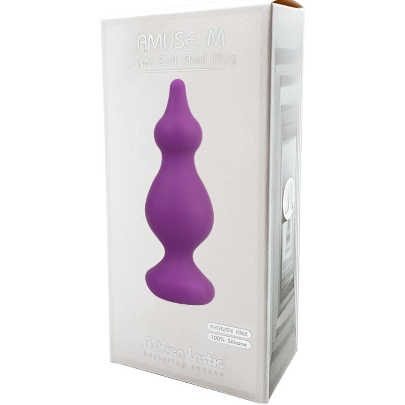 ADRIEN LASTIC - PLUG ANAL EN SILICONE VIOLET AMUSE TAILLE M