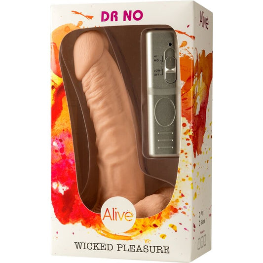 ALIVE  DR. NESSUN VIBRATORE DEL PENE REALISTICO 18 CM