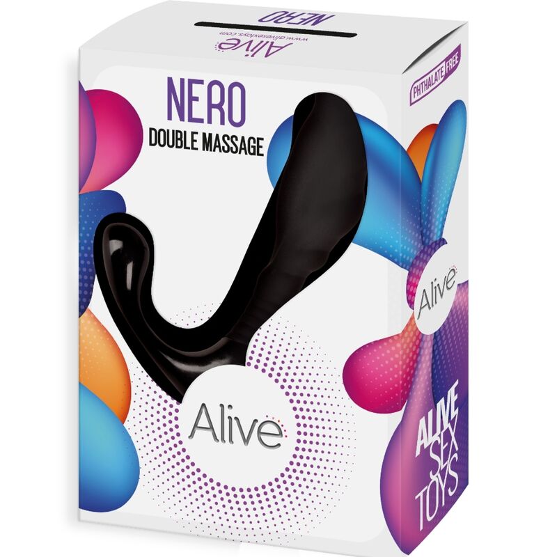 ALIVE - MASSEUR ANAL ET PROSTATIQUE DOUBLE NOIR