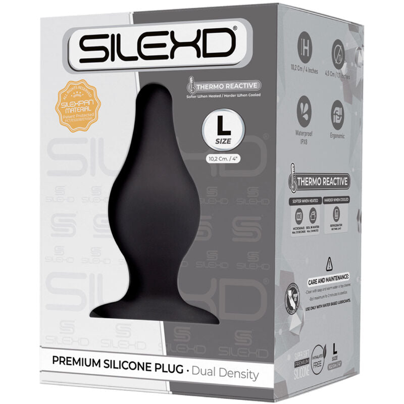 SILEXD - PLUG ANAL PREMIUM MODÈLE 2 SILEXPAN PREMIUM SILICONE THERMOREACTIF TAILLE L