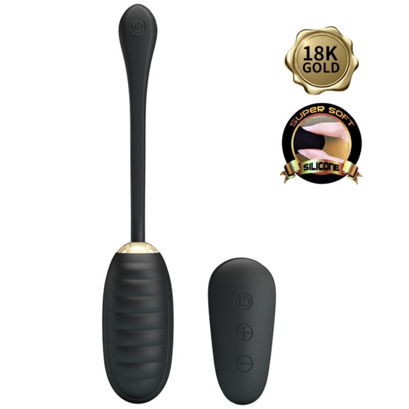 PRETTY LOVE - ŒUF VIBRANT RECHARGEABLE NOIR TÉLÉCOMMANDE DOREEN LUXURY