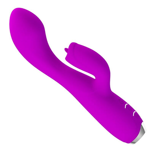 PRETTY LOVE - VIBRATEUR RECHARGEABLE GLORIA RABBIT-VIOLET IMPERMÉABLE