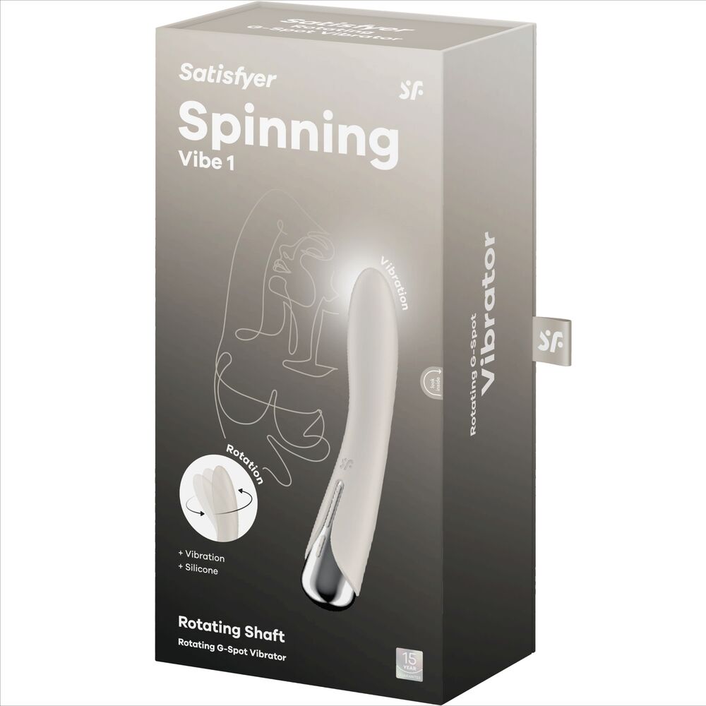 SATISFYER - SPINNING VIBE 1 VIBRATEUR G-SPOT ROTATOR ROUGE