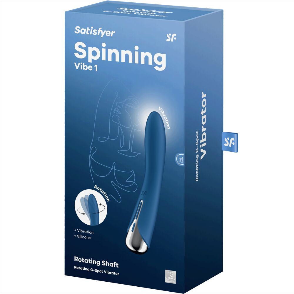 SATISFYER - SPINNING VIBE 1 VIBRATEUR G-SPOT ROTATOR ROUGE