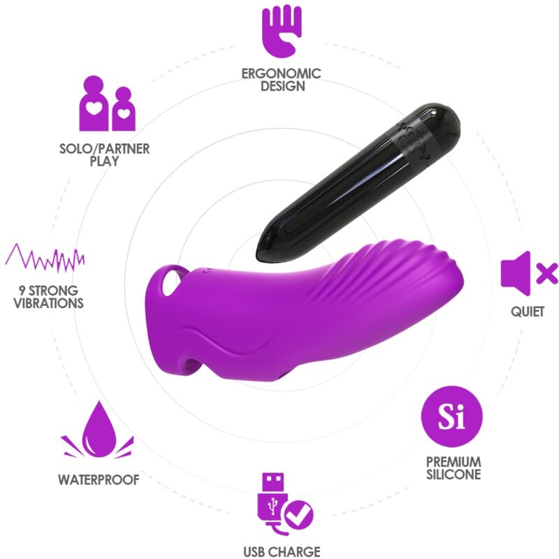 ARMONY - VIBRATEUR À DOIGTS AURORA FUCHSIA