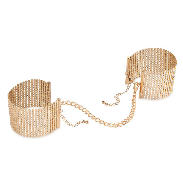 BIJOUX - MENOTTES MAILLE MÉTAL DORÉ DÉSIR MÉTALLIQUE